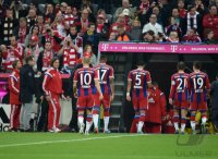 Fussball 1. Bundesliga Saison 14/15: FC Bayern Muenchen - Borussia Dortmund