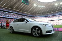 Fussball 1. Bundesliga, Saison 2012/2013: Der neue AUDI A3 in der Allianz Arena