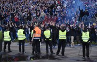 Fussball, 1. Bundesliga  Saison 2014/2015 Relegation: Karlsruher SC - Hamburger SV