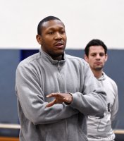 Basketball 1. Bundesliga 15/16 Hauptrunde: Trainer Tyron McCoy (Walter Tigers Tuebingen)