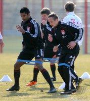 Fussball 1. Bundesliga: Training beim FC Bayern Muenchen