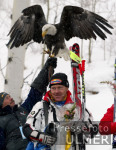 SKI   Weltcup Super G Mnner Didier Cuche (SUI) mit Adler