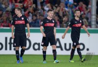 Fussball DFB Pokal 2. Runde 13/14: Enttaeuschung VfB Stuttgart