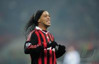 FUSSBALL  International CHL 09/10 : JUBEL RONALDINHO (AC Mailand )