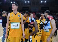Basketball 1. Bundesliga 2013/2014:  Walter Tigers Tuebingen - Fraport Skyliners Frankfurt