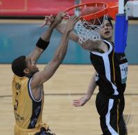 Basketball  1. Bundesliga  09/10  Walter Tigers Tuebingen -New York Phantoms Braunschweig