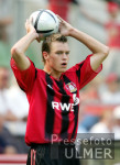 Fussball 1. Bundesliga: Leverkusen, BALITSCH beim Einwurf