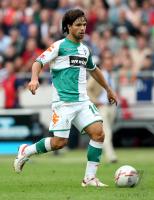 Fussball 1. Bundesliga: Werder, DIEGO Einzelaktion