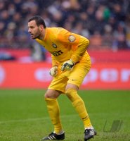 FUSSBALL SERIE A 2012/2013: Torwart Samir Handanovic (Inter Mailand)