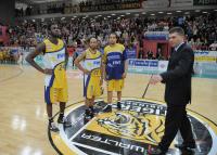 Basketball  1. Bundesliga  09/10  Walter Tigers Tuebingen - EWE Baskets Oldenburg