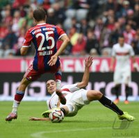 Fussball 1. Bundesliga Saison 14/15: FC Bayern Muenchen - VfB Stuttgart