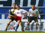 Fussball 1. Bundesliga: Hamburger SV - Dortmund, Zweikampf