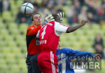 Fussball 1. Bundesliga Bayern-Rostock; Spielszene