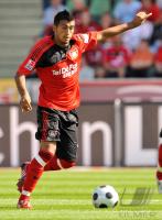 FUSSBALL 1. BUNDESLIGA: Leverkusen, VIDAL Einzelaktion