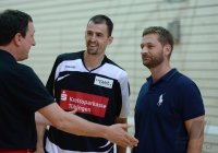 Basketball 1. Bundesliga 2013/2014 Testspiel: Kirchheim Knights - Walter Tigers Tuebingen