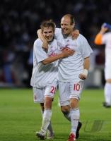 FUSSBALL  International CHL  2009/2010: LAHN und ROBBEN (FC Bayern  Muenchen)