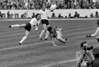 Fussball WM 1974 Finale: Beckenbauer, Hanegem