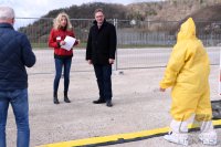 Corona Teststelle Tuebingen: Corona-Drive-In auf dem Tuebinger Festplatz