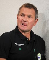 Fussball International  EM Qualifikation:  Trainer Matjaz KEK (Slowenien)