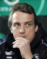 Fussball DFB Pokal, Saison 2011/2012, Halbfinale:  Trainer Mike Bueskens (Greuther Fuerth)