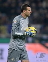 Fussball International Serie A 13/14: Torwart Samir Handanovic (Inter Mailand)