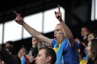 Fussball U21-Europameisterschaft 2011: Ukraine Fan