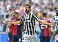 FUSSBALL SERIE A 13/14: JUBEL Fernando Llorente (Juventus Turin)
