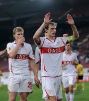 FUSSBALL  UEFA Europa League  10/11:  JUBEL  VfB Stuttgart