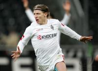 Fussball 1. Bundesliga: Moenchengladbach - Bielefeld, Jubel Sonck