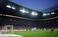 Fussball International Audi Cup 2011: Uebersicht der Allianz Arena im Flutlicht