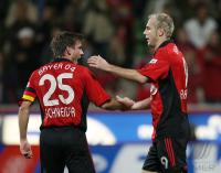 Fussball 1. Bundesliga: Leverkusen, SCHNEIDER und  BARBAREZ