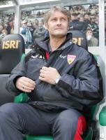 Fussball 1. Bundesliga: Moenchengladbach - Stuttgart, Trainer Veh