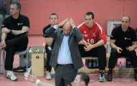 Volleyball  1. Bundesliga  10/11: Trainer  Mueller-Angstenberger (ENBW TV Rottenburg)  ENBW TV Rottenburg - SCC Berlin