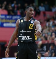 Basketball 1. Bundesliga 17/18 Hauptrunde: Walter Tigers Tuebingen - Basketball Laewen Braunschweig