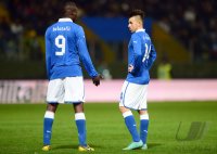 Fussball International:  Mario Balotelli und Stephan El Shaarawy (v. li., Italien)