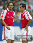 FUSSBALL 1. Bundesliga FCB, PIZARRO und SALIHAMIDZIC