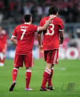 FUSSBALL International CHL 09/10: Franck Ribery, Mario Gomez (v. li., FCB)