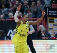 Basketball 1. Bundesliga 17/18 Hauptrunde: Walter Tigers Tuebingen - MHP RIESEN Ludwigsburg