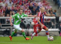 Fussball 1. Bundesliga Saison 14/15: FC Bayern Muenchen - VfL Wolfsburg