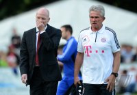 Fussball 1. Bundesliga : Sportvorstand Matthias Sammer mit  Trainer Jupp Heynckes (v. li., FC Bayern Muenchen)