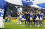 Fussball 1. Bundesliga: Schalke - Hannover, Schlussjubel Schalke