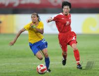 FUSSBALL  Olympia 2008   Vorrunde  Frauen   Brasilien - Korea DVR