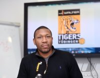 Basketball 1. Bundesliga 15/16 Hauptrunde: Trainer Tyron McCoy (Walter Tigers Tuebingen)