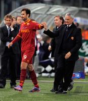 FUSSBALL SERIE A:  Mirko Vucinic, Claudio Ranieri (AS Rom)