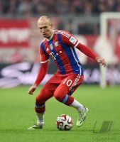 Fussball 1. Bundesliga Saison 14/15: Arjen Robben (FC Bayern Muenchen)