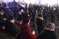 Demonstration von Gegner der Corona Massnahmen in der Tuebinger Altstadt