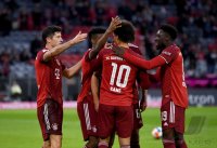 Fussball 1. Bundesliga Saison 21/22: FC Bayern Muenchen -  Hertha BSC Berlin