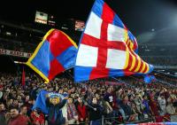 Barca Fans im Stadion  Nou Camp