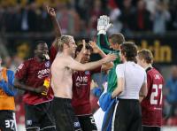 Fussball 1. Bundesliga: Koeln - Hamburg, HSV jubelt