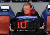 Fussball CHL  Saison 2011/2012:  Co Trainer Hermann Gerland (FC Bayern Muenchen)